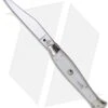 AGA Campolin 10" Automatic Fishtail Picklock Knife White (4.5" Satin Bayo) 2 AGA Campolin 10" Automatic Fishtail Picklock Knife White (4.5" Satin Bayo) -AGA Campolin akc stiletto 10in white pearlex fishtail picklock