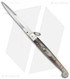 AGA Campolin 24 A.G.A. Campolin Sicilian Ring Pull Automatic Knife Brazilian Horn (4" Polish)